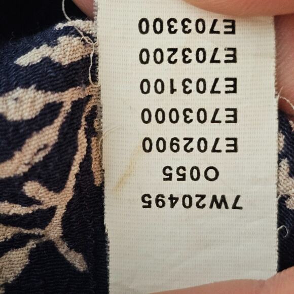 Lucky Brand Womens Floral Blue Jumpsuit Romper Sleeveless Halter Size XS Pocket - Picture 10 of 13